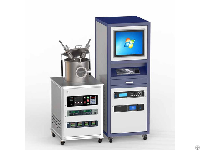 Dual Head Pvd Magnetron Sputtering Coating Equipment With Rf And Dc Power Supply