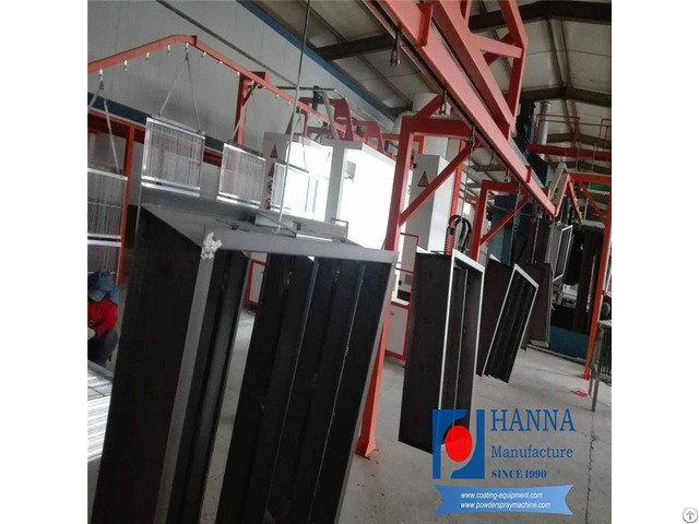 Automatic Electrostatic Powder Coating Equipment For Electric Cabinet