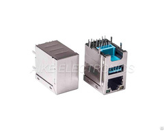 Height Increased Connector Rj45 Female 8p8c Tab Up Dip Type With Shell Usb3 0 A