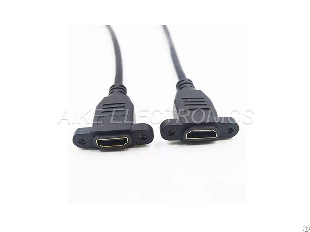 Hdmi Female Cable Support 4k 2k With Screw Holes