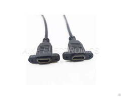 Hdmi Female Cable Support 4k 2k With Screw Holes