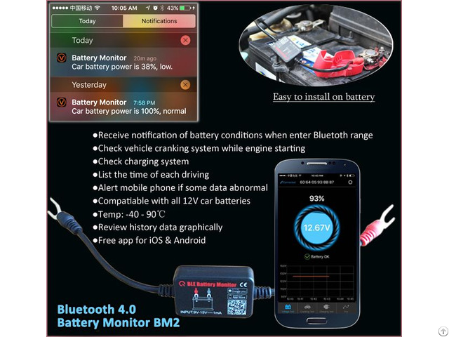 Bluetooth Battery Monitor Bm2