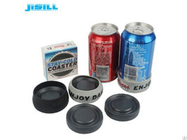 Portable Round Custom Gel Can Cooler Holder With Environment Hdpe Materials