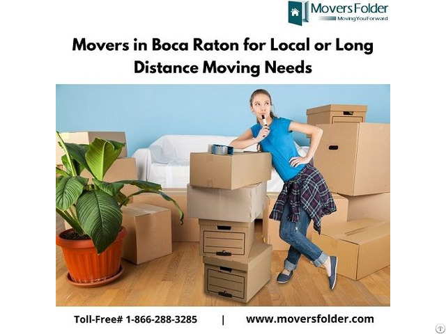 Movers In Boca Raton For Local Or Long Distance Moving Needs