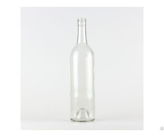 Hot Sale 1114# 750ml Screw Finish Bordeaux Wine Glass Bottle Flint