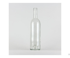 Hot Sale 1042# 750ml Cork Finish Bordeaux Wine Glass Bottle Flint