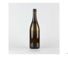 Hot Sale 2119# 750ml Screw Finish Burgundy Wine Glass Bottle Classical Green