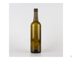 1548# 750ml Cork Finish Bordeaux Wine Glass Bottle Classical Green