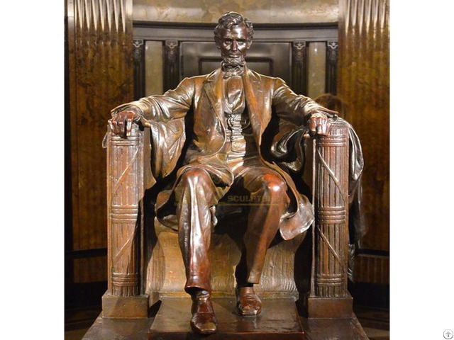 American Lincoln Memorial Bronze Statue