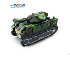 Battery Operated Deformation Robot Military Army Tank Toys With Light Music