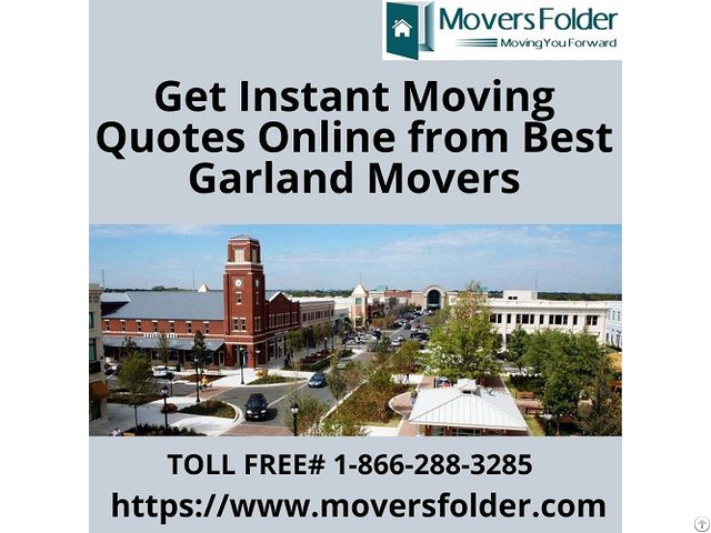 Get Instant Moving Quotes Online From Best Garland Movers