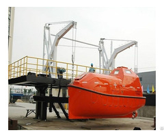 Marine Used Totally Enclosed Lifeboat With Davit Price For Sale