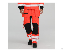 High Visibility Men S Flame Retardant Cargo Pants With Knee Pads
