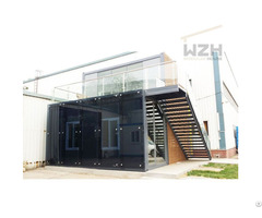 Luxury Modular Flat Pack Container Office Buildings With Toilet Bathroom