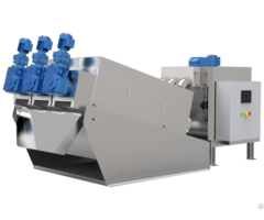 Wastewater Treatment Machine And Sludge Dewatering Equipment Multi Disk Screw Press In China