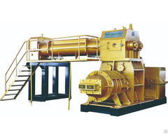 Block Machine Jky75 70 Double Stage Vacuum Extruder With Six Mud Strip Outlets