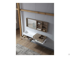 High End Solid Surface Bathroom Cabinets With Wash Basin And Mirror Made In China Manufacturer