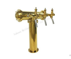 Brass Double Taps Brewery Beer Column For Cooler