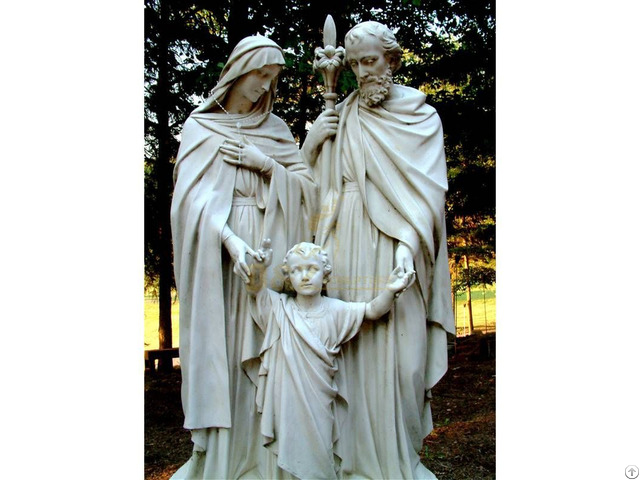 High Quality Natural Stone Holy Family Statue