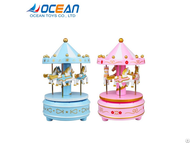 Rotating Small Horse Carousel Music Gift Box For Girlfriend