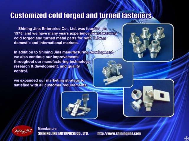 Fasteners General Industrial Applications Cold Forging And Turning Auto Parts