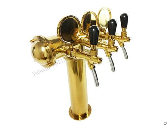 Polished T 4 Taps Pub Beer Column Wholesale Supplier