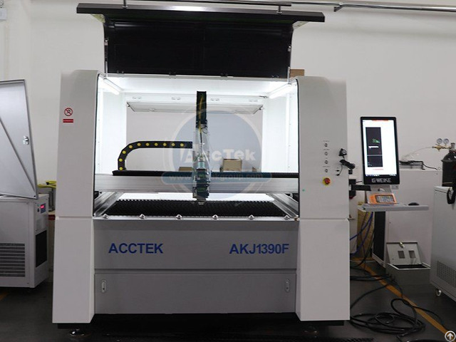 Full Enclosed Laser Sheet Metal Cut Machine Akj1390f