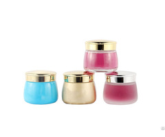 Latest New Design Luxury Blue Face Glass Cream Jars