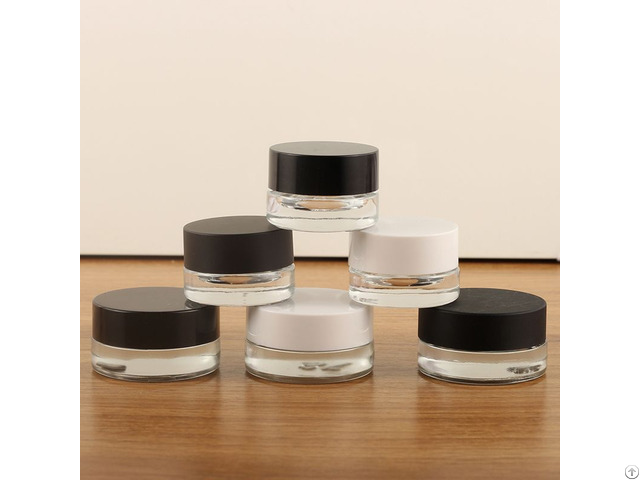 Fashionable Design 5g Empty Jar Cosmetic Packaging Glass Bottle For Face Cream