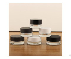 Fashionable Design 5g Empty Jar Cosmetic Packaging Glass Bottle For Face Cream