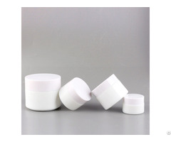 Popular 100ml Cosmetic Jar White Porcelain Glass Jars With Plastic Cap