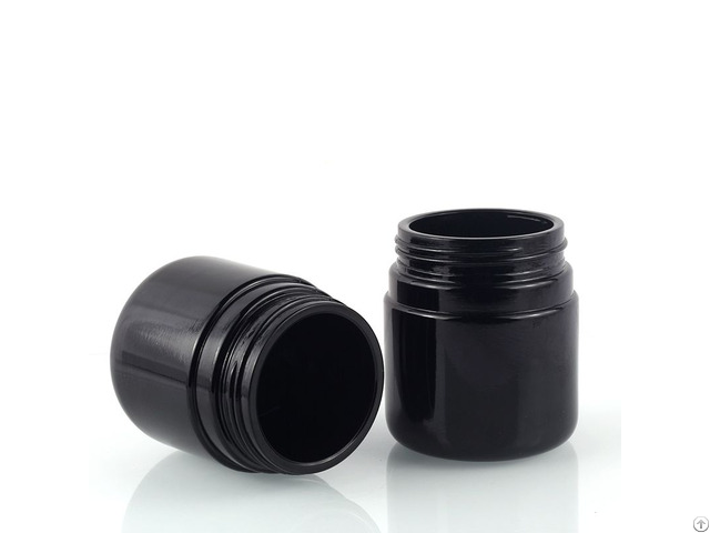 High Quality 100g Jar And Black Round Cream Bottles Glass Jars