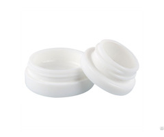 Popular Luxury Milky White 5g 8g Empty Cosmetic Bottles Cream Glass Jars