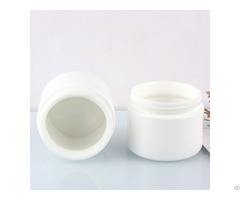 Supply Amazing Quality 100g White Ceramic Cosmetic Glass Jar With Plastic Cap