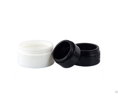 Popular 50g Black White Glass Cosmetic Ceramic Jar For Face Cream