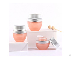 High Quality 20g 30g 50g Cosmetic Packaging Cream Jar Bottle Set With Matte Sliver Screw Cap