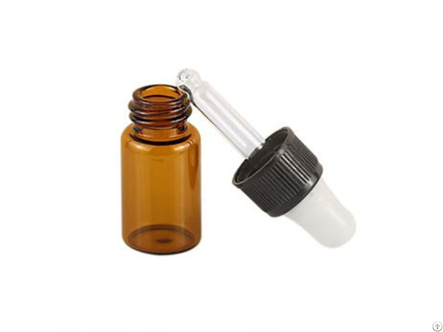 Popular 1ml Vial Tubular Glass Vials With Plastic Dropper For Essential Oil