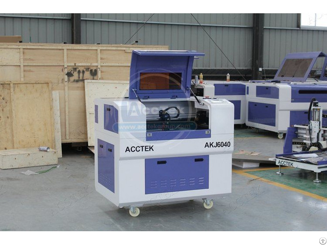 Full Enclosed Small Laser Cutting Machine With Hiwin Guide Rails Akj6040