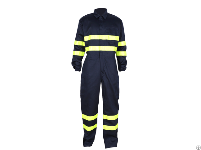 Offshore Anti Flame Work Coveralls With Reflective Tape