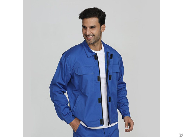 Blue Men S Industrial Fire Resistant Security Protective Jackets