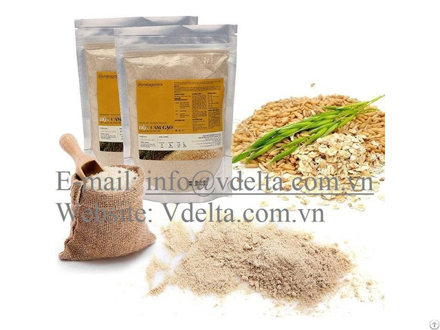 100 Percent Natural Rice Bran Powder