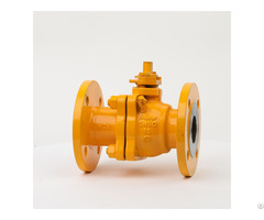 Dn15 Dn250 Antistatic Manual Flange Fuel Gas Solid Ball Valve