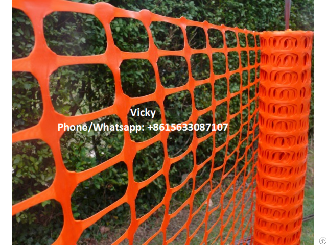 Orange Warning Fence