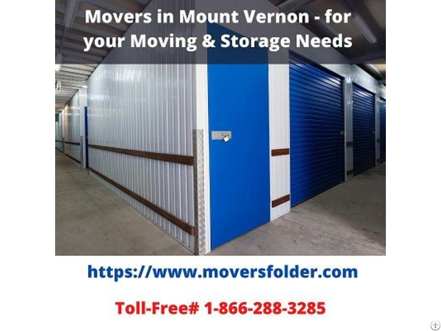 Movers In Mount Vernon For Your Moving And Storage Needs