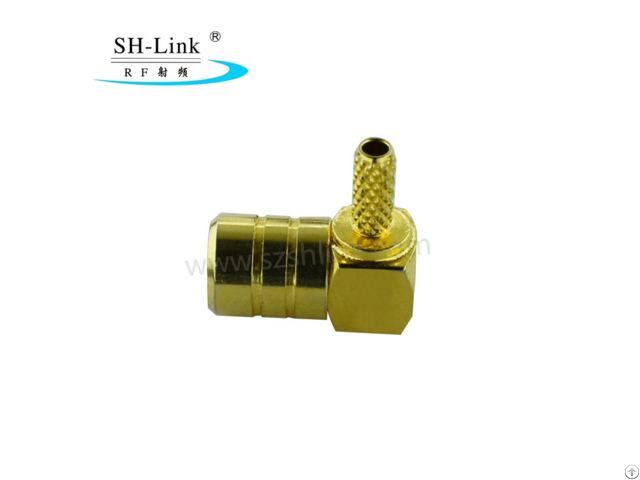 Rf Coaxial Smb Female Jack Crimp Right Angle Connector For Bt3002 Cable