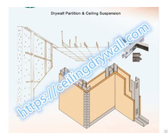 Suspension Ceiling And Drywall Partition