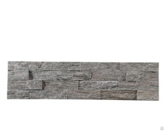 Black Wood Grain Quartz Culture Stone Panel