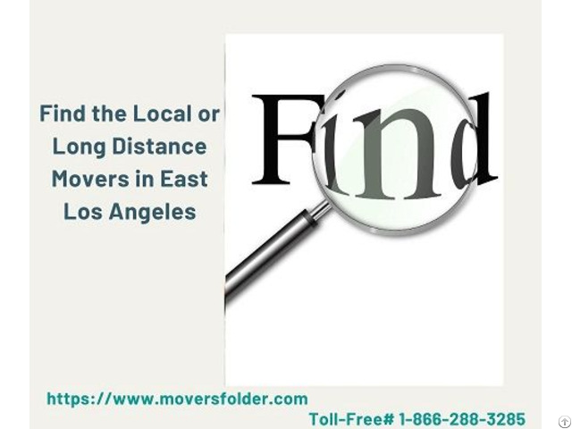 Find The Local Or Long Distance Movers In East Los Angeles