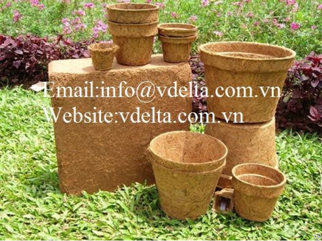 High Quality Coconut Coir Pots Vdelta