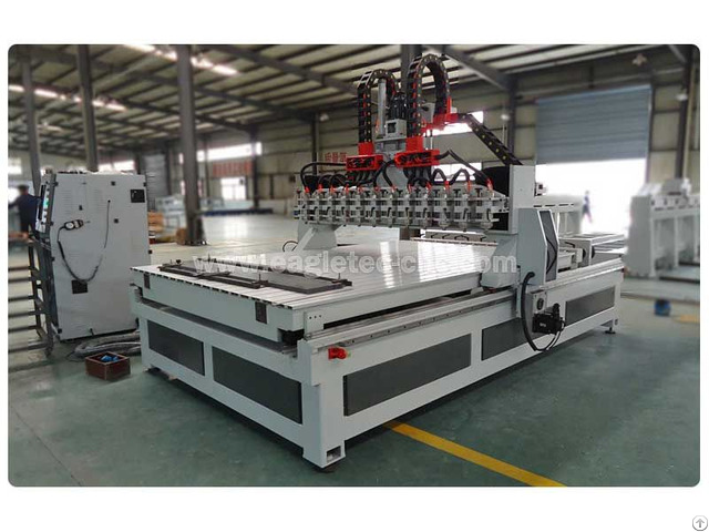 Multi Head 4 Aixs Rotary Cnc Router